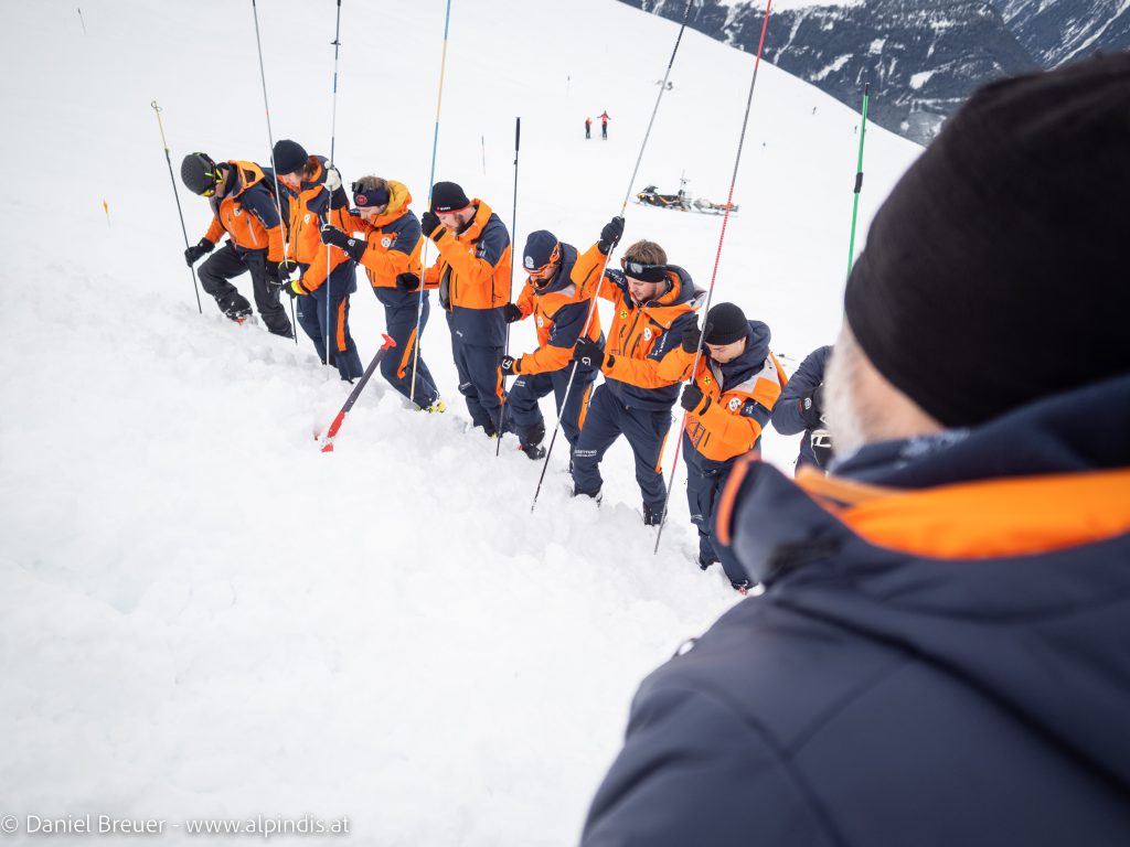 Sondierkette, Bezirksübung am Wildkogel in Neukirchen