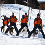 Abfahrt auf den Skipisten von Zauchensee